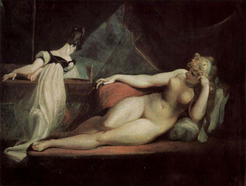 Johann Heinrich Fuseli Liegende Nackte und Klavierspielerin